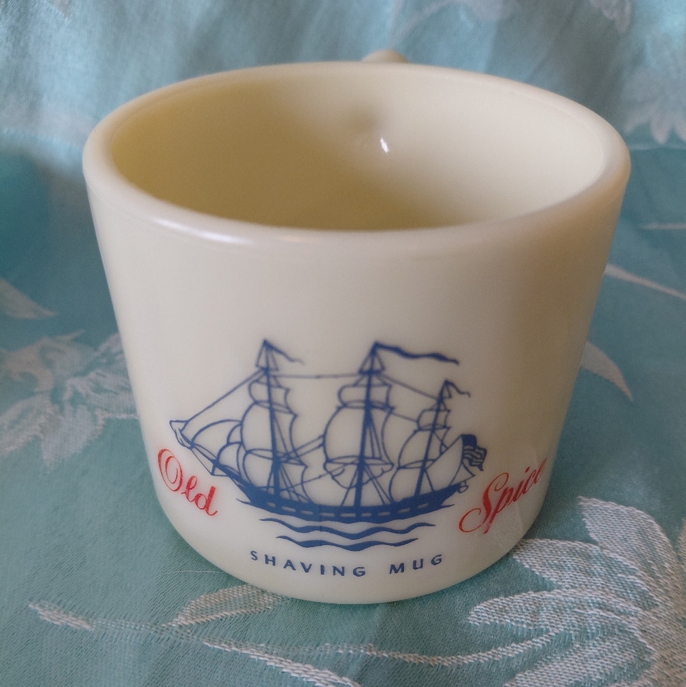 Vintage Old Spice Shaving Cream Mug 1950s